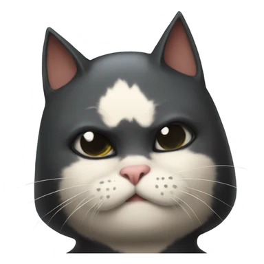 batman cat kissing  sticker