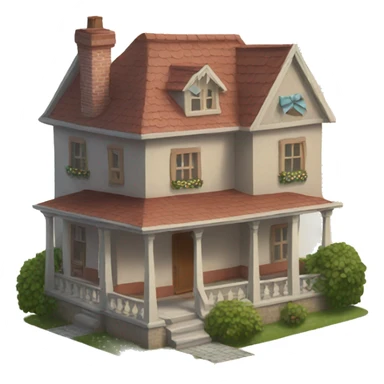 house with bows sticker