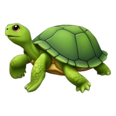 Tortue sur la terre sticker