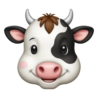 emoji cow sticker