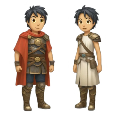 Michou and inoxtag  sticker