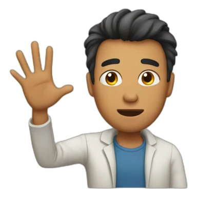 guy saying no sticker