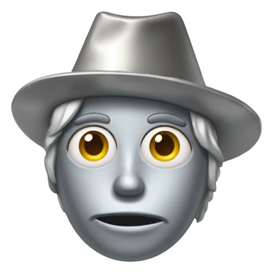 Crunched pointy Tin foil hat face sticker