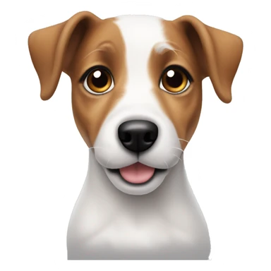 A puppy jack russell sticker
