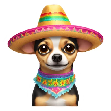 chihuahua with sombrero sticker