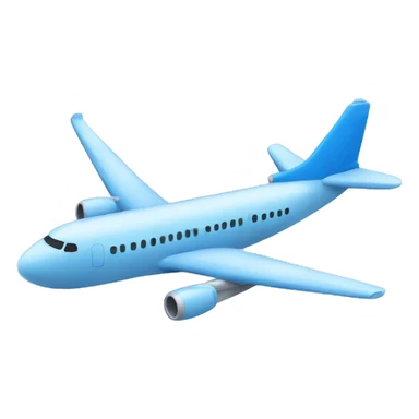 airplane blue sticker