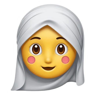 Bir baş örtülü büyükanne sticker