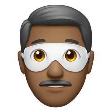 Man wearing a mask  sticker