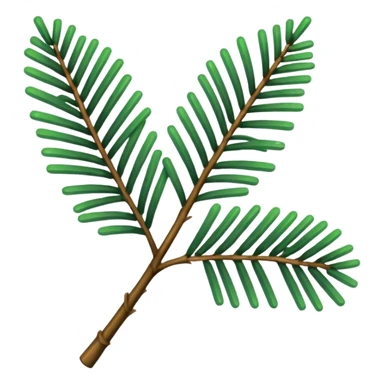 pine branch sticker