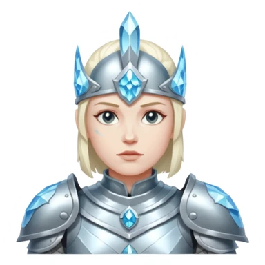 crystal-armored warrior sticker
