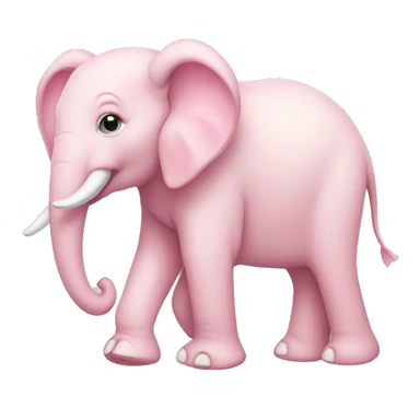 Pastel pink elephant  sticker