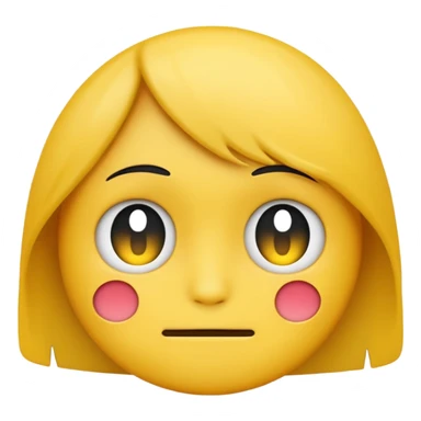 Emo emoji face sticker