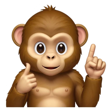 monkey flipping me off sticker