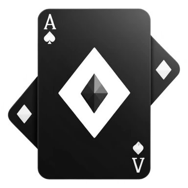 3d diamond shape matte black. diamond shape like on a playing card sticker