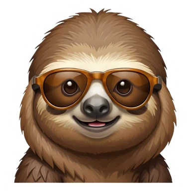 Sloth with sunglasses  sticker