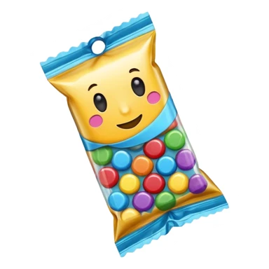 one candy in a wrapper sticker