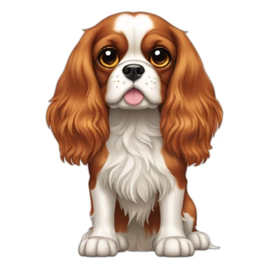  Cavalier King Charles Spaniel full body stand up sticker