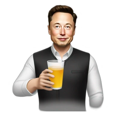 Elon musk a drink sticker