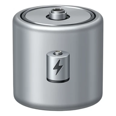 realistic small battery sticker