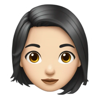 Evelyn Cathy Widjaja - asian black hair girl sticker