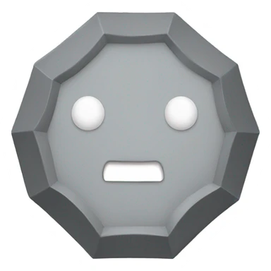Gray pentagon shape sticker