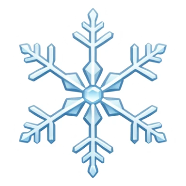 snowflake sticker