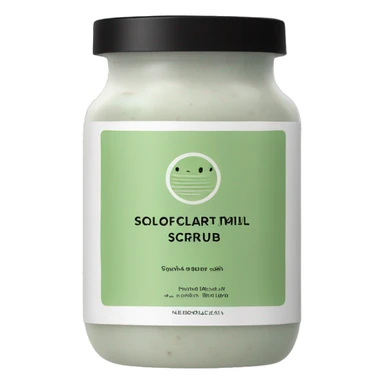 bottle of scalp scrub with label sticker