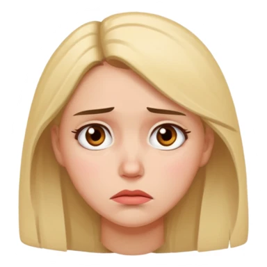 disappointed woman sticker