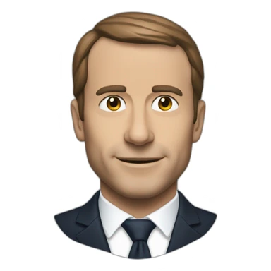 Macron qui bois de la bières sticker