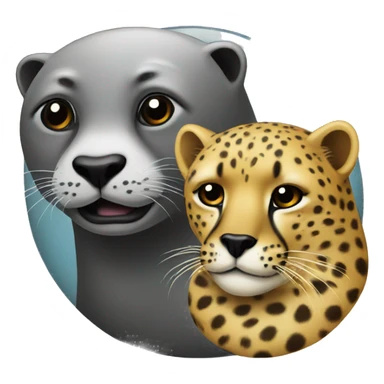 seal and cheetah sticker