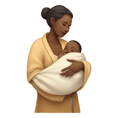 Mum putting baby Sleep sticker