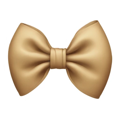 Biege bow  sticker
