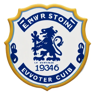 Everton football club badge sticker