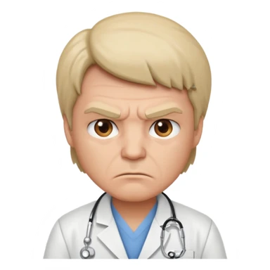 very angry doctor sticker