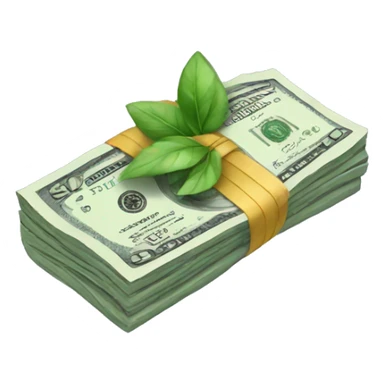 bundle of money sticker