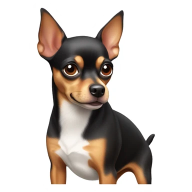 cute chihuahua mini pinscher dog sticker