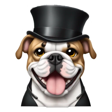 english bulldog conductor music sticker
