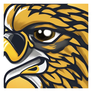 the state university of new york college at brockport's mascot Ellsworth the golden eagle sticker
