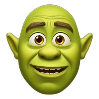 Shrek but as an ugly person sticker