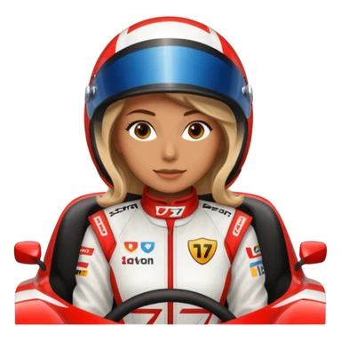Women in race car sticker