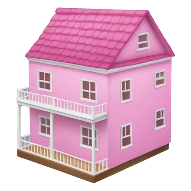 pink dollhouse sticker