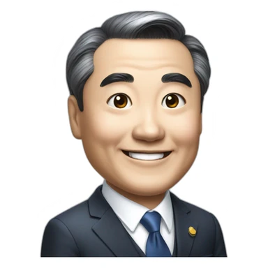 Wang Yi Bo smile sticker