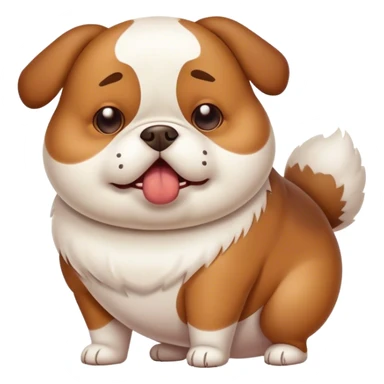 fat stupid dog, his name is Gmail from tik tok trends and he is pooping sticker