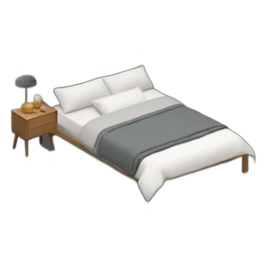 japandi-bed-room-3/4-top-left-angle-with-grey-backdrop sticker