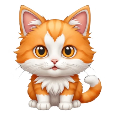 unhinged kitten sticker