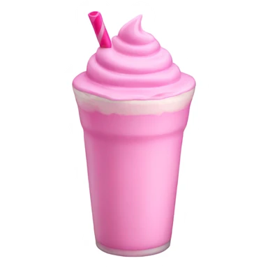 Pink milkshake  sticker