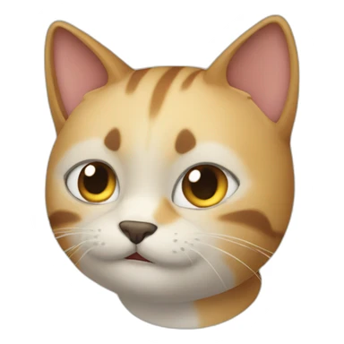 Gato comendo sticker