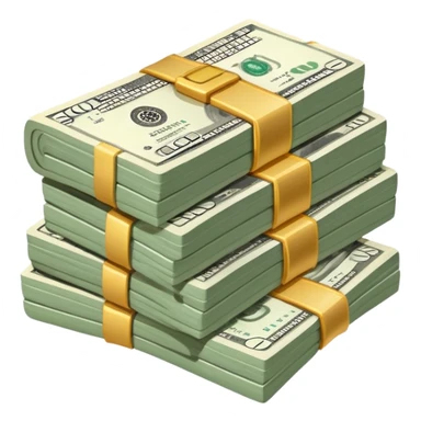 cash bundle money stack sticker