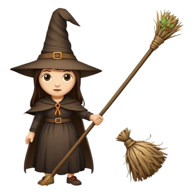 witch's broom sticker
