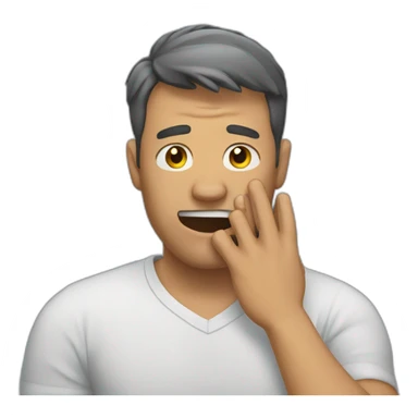 Man slapping on his head sticker